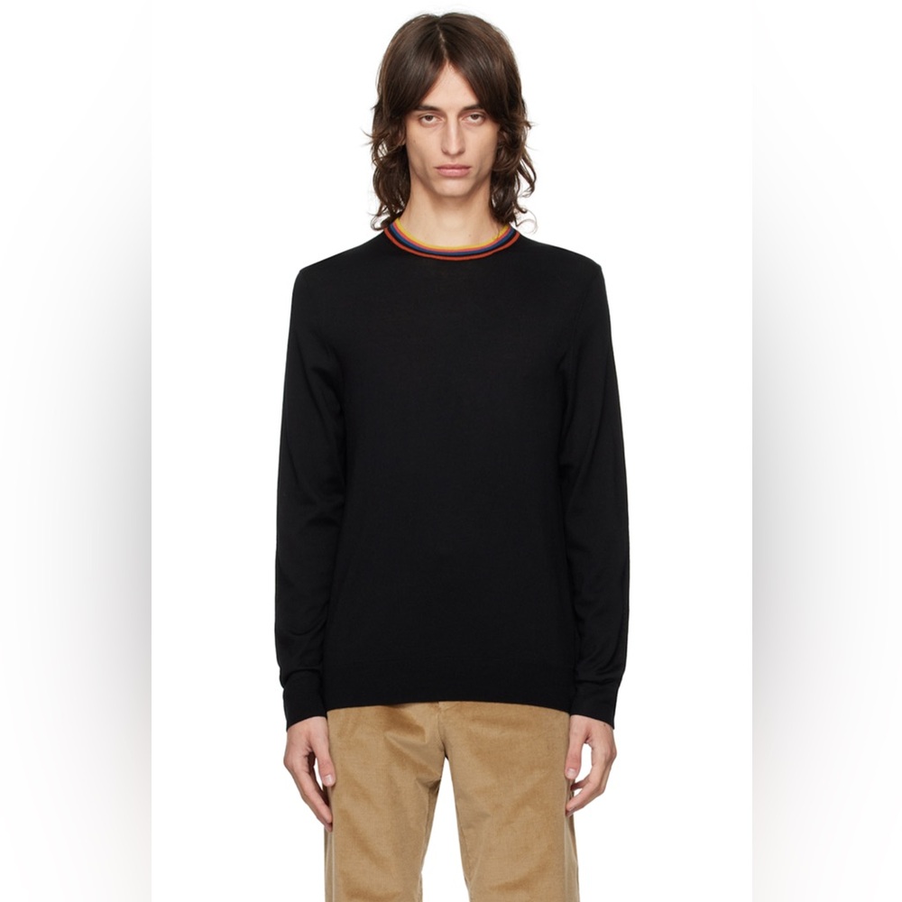 NWOT Paul Smith Black Crewneck Sweater